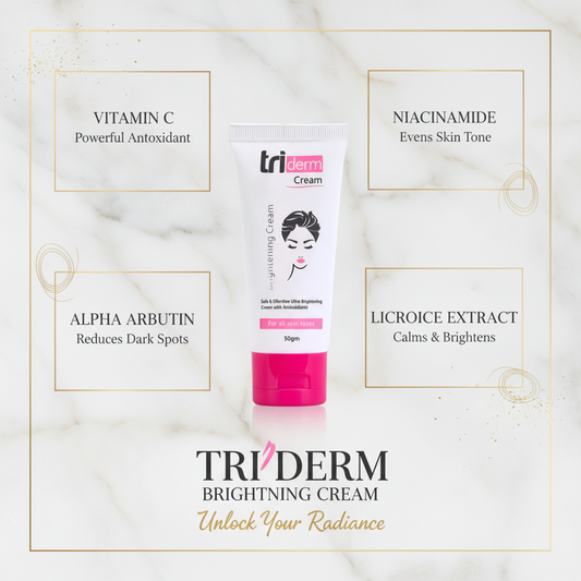 TriDerm Whitening Cream Pakistan — Clinical Melasma Treatment Results