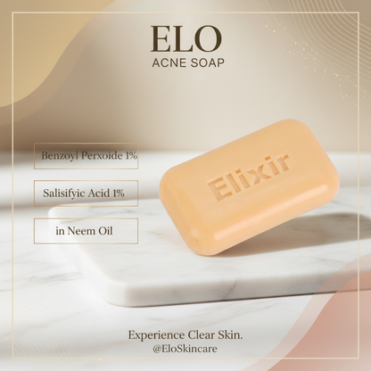 Elo Salicylic Acid & Tea Tree Soap | Anti Acne Pore Cleansing Bar