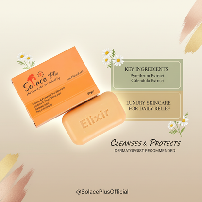 Solace Plus Medicated Soap | Anti-Scabies & Anti-Lice Soothing Bar