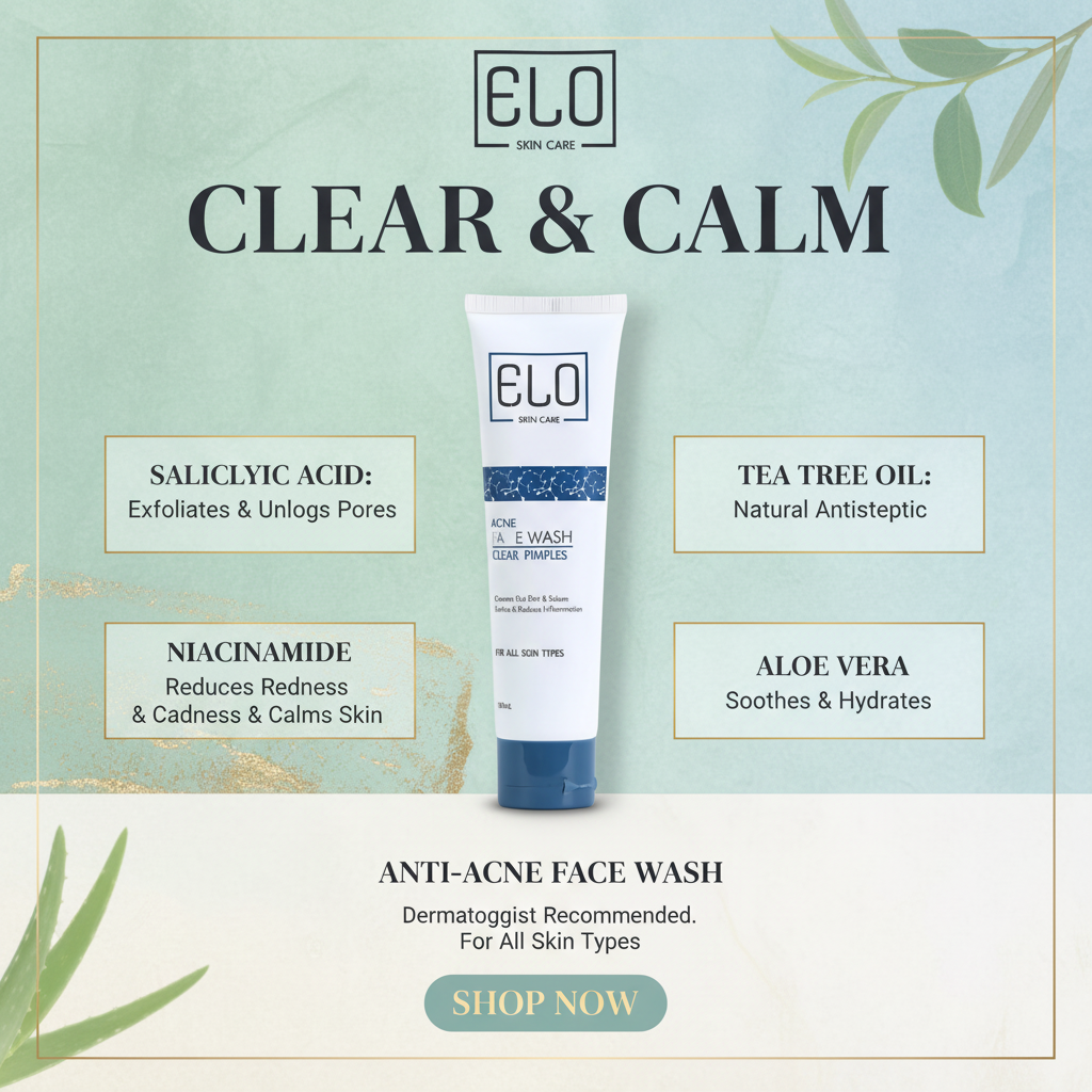 Elo Salicylic Acid Face Wash | Anti Acne & Deep Pore Oil Control