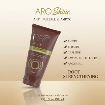 Aro Shine Anti Hair Fall Shampoo | Biotin & Keratin, Sulfate-Free