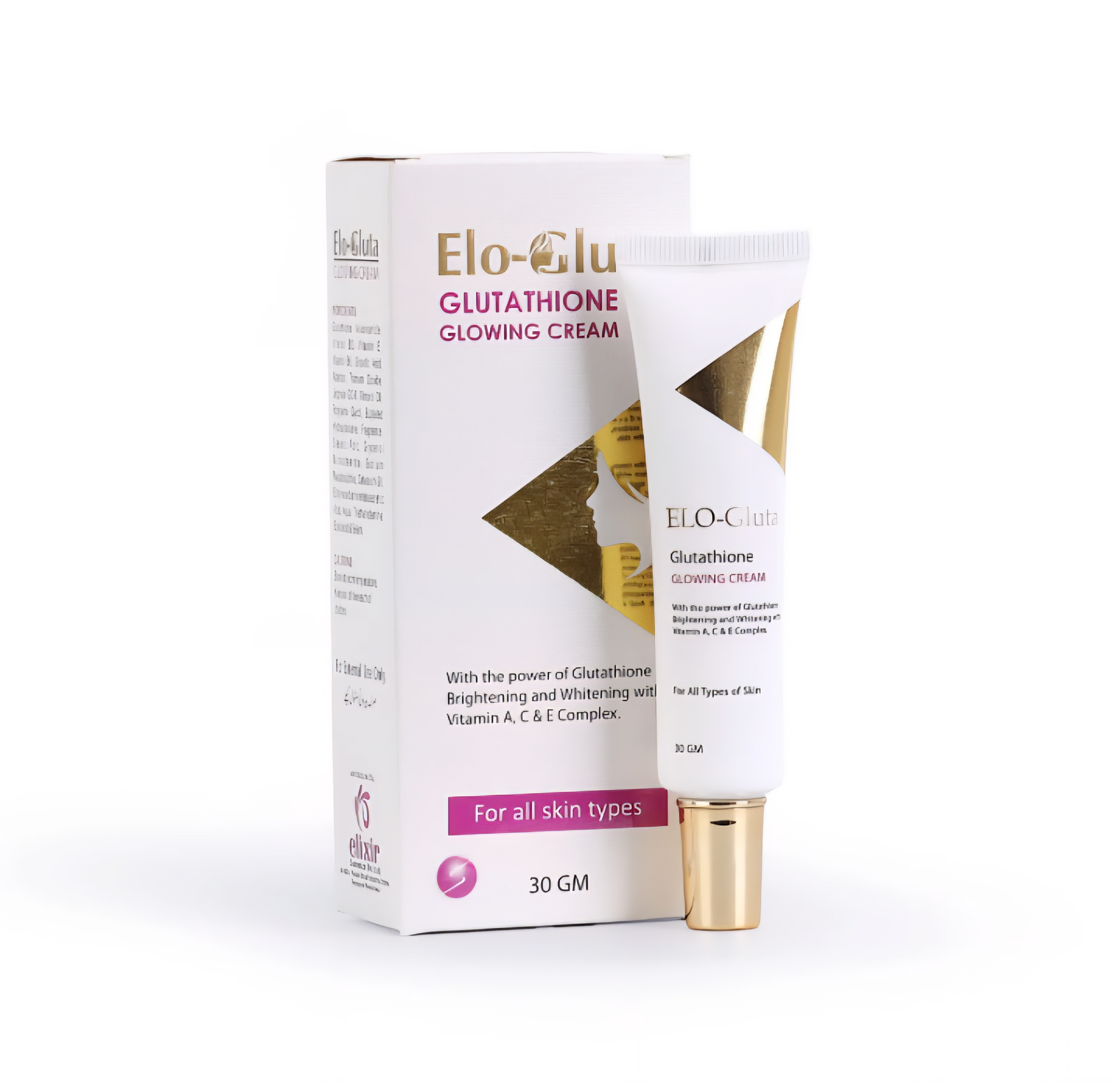Elo-Gluta Glutathione Face Cream | Vitamin C & A Brightening Formula