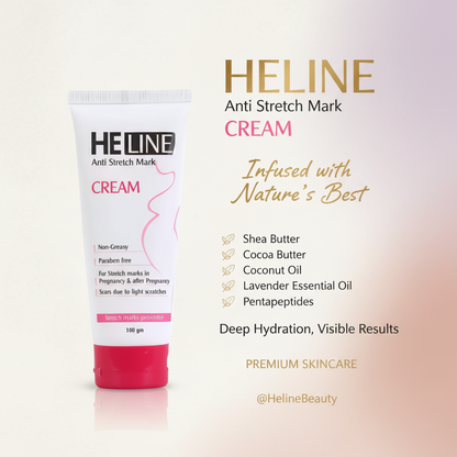 Heline Anti Stretch Mark Cream | Pregnancy Skin Firming & Collagen
