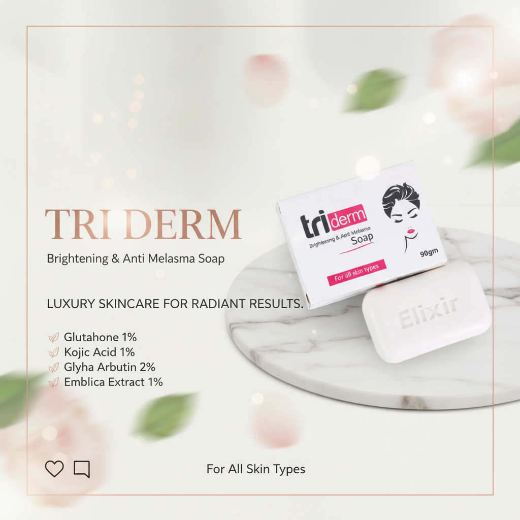 TriDerm Kojic Acid Soap | Melasma & Dark Spot Brightening Bar